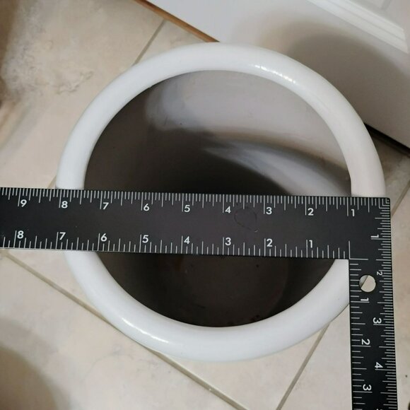 Vintage Whimsical Umbrellas Design Umbrella Stand, 18" MCM Ceramic Cane Holder - Picture 5 of 6